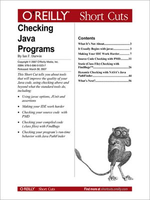 cover image of Checking Java Programs